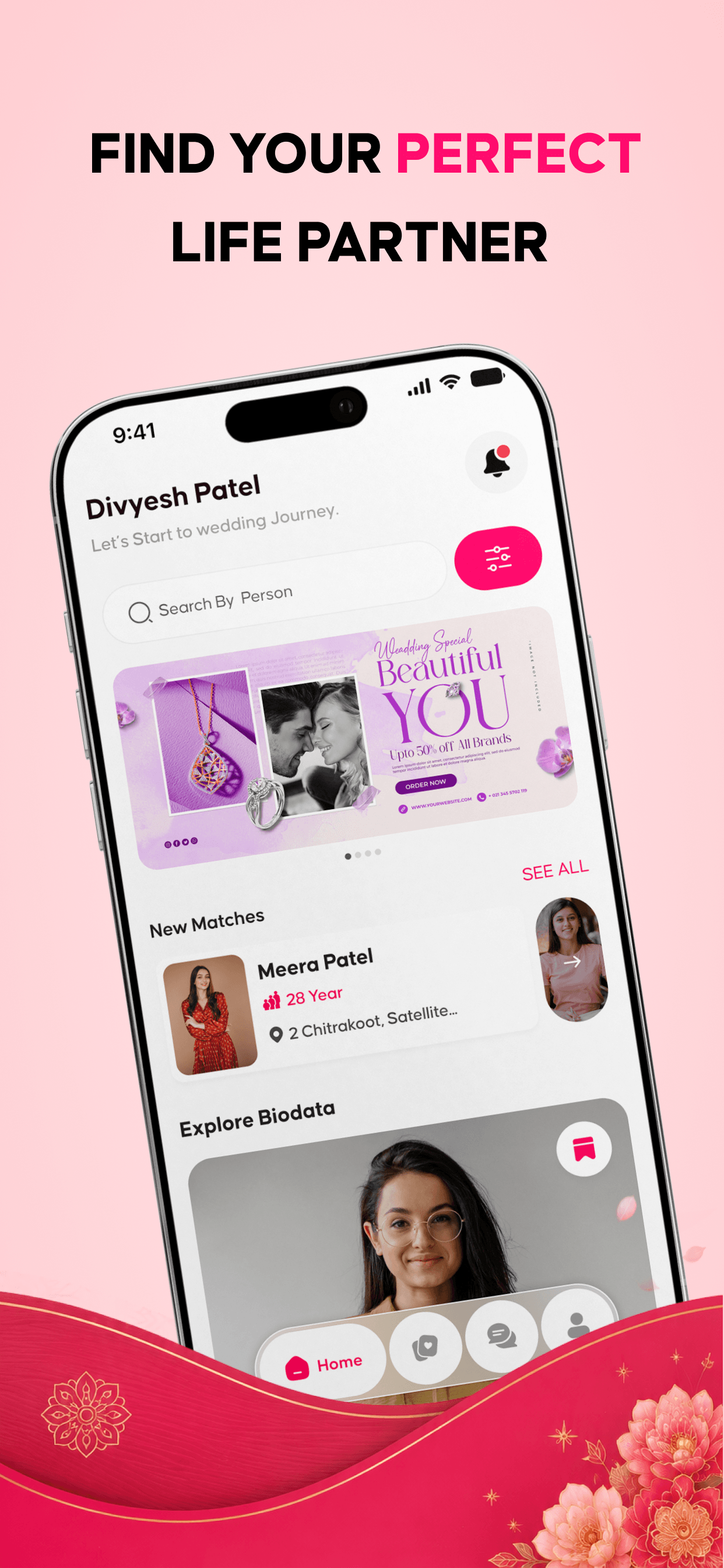 Browse profiles and new matches